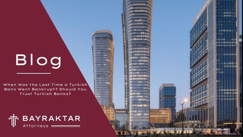 Modern banking district in Istanbul representing the strength and stability of the Turkish banking system for foreign investors