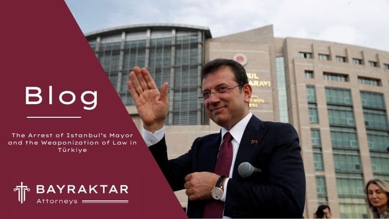Ekrem İmamoğlu, Mayor of Istanbul, during a public appearance prior to his arrest