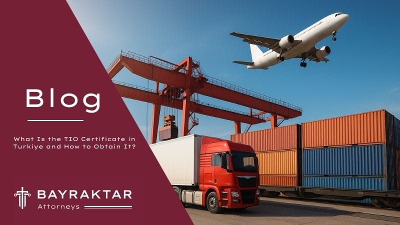 ["Transport trucks at a logistics hub in Türkiye representing TIO license requirements"]